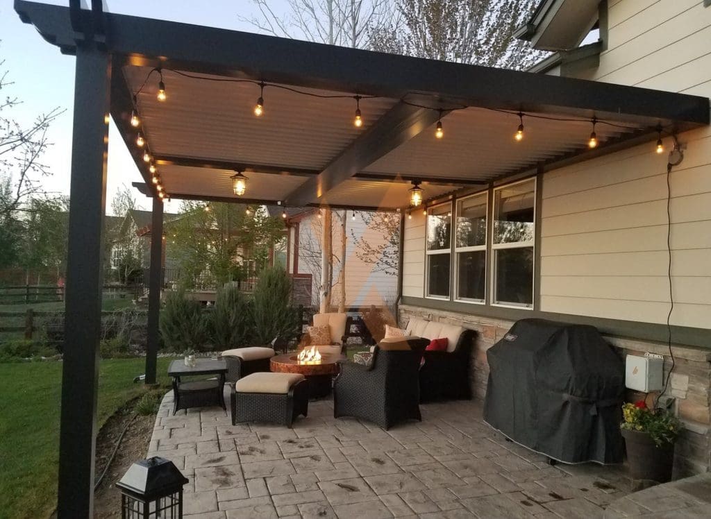 2 post Aluminum Pergola Longmont by StruXure Denver