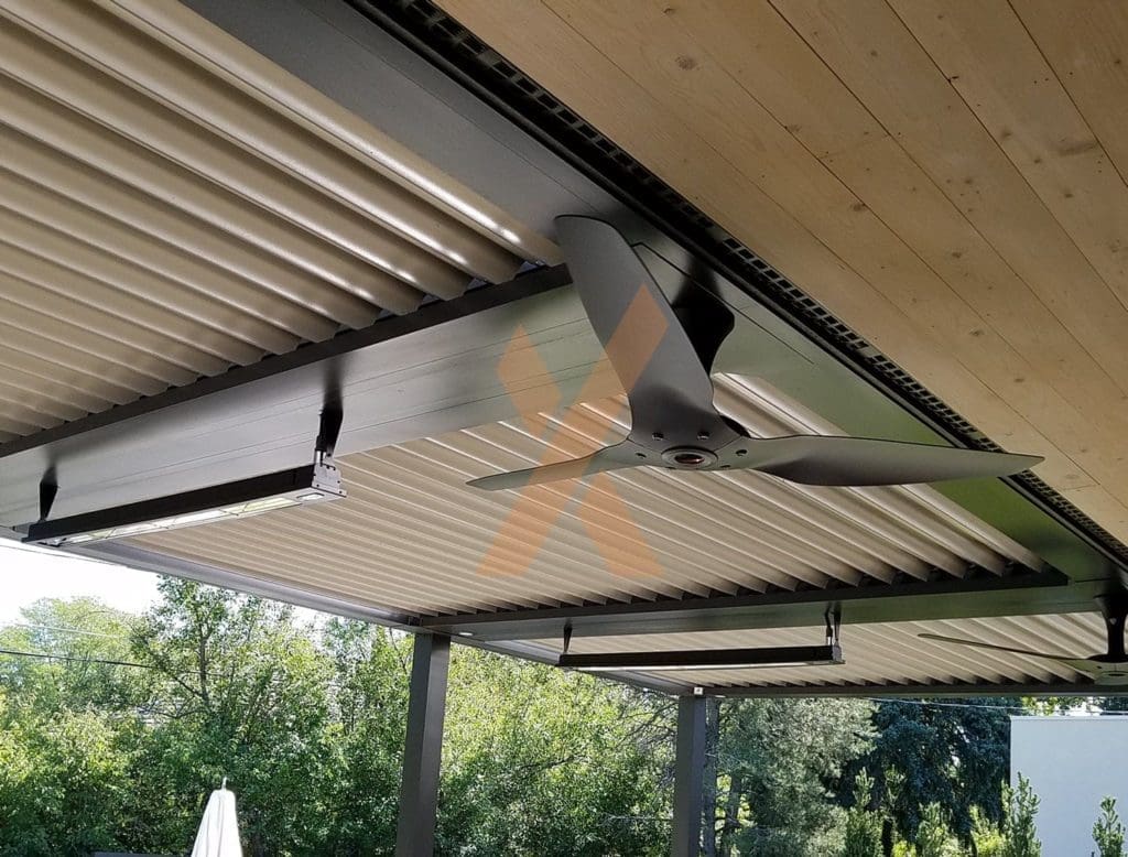 Backyard shade pergola by StruXure of the Rockies