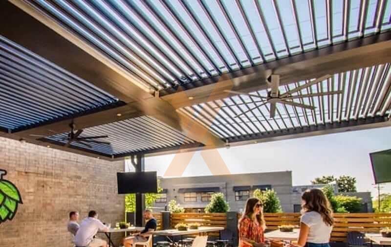 Commercial StruXure shade by StruXure of the Rockies