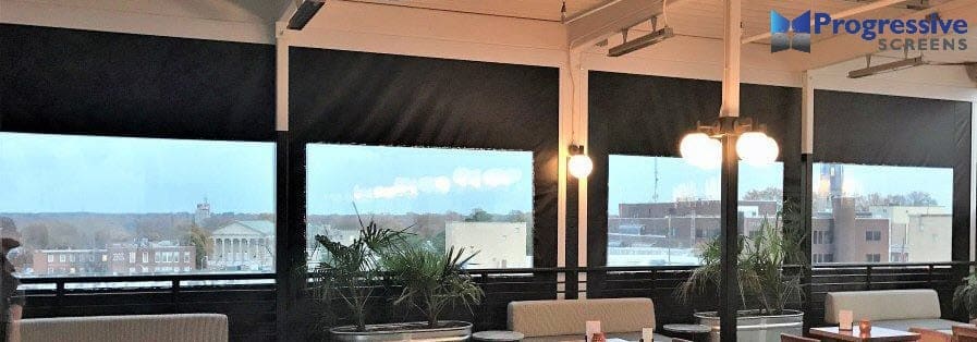 Commercial solar screen by StruXure Denver