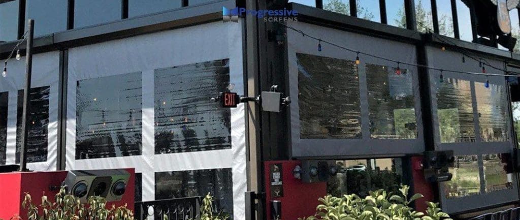 Commercial solar screen large by StruXure of the Rockies