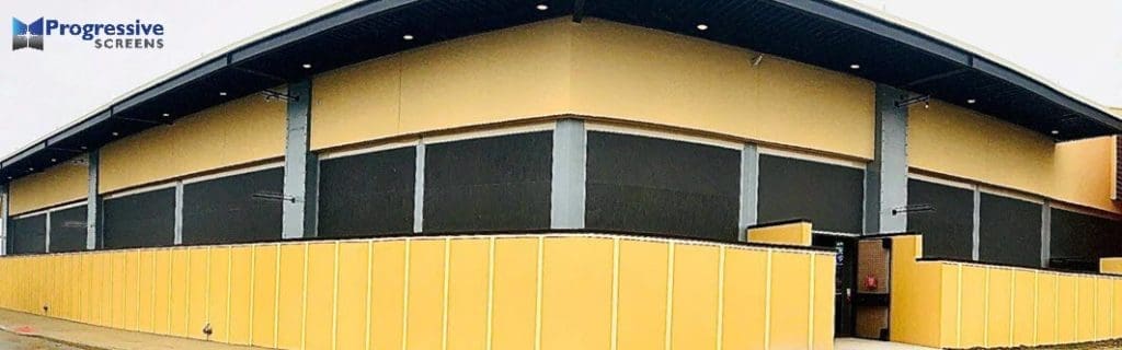 Commercial solar screen by StruXure of the Rockies