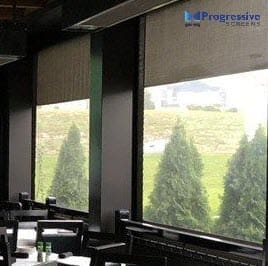 Commercial wind screen by StruXure of the Rockies