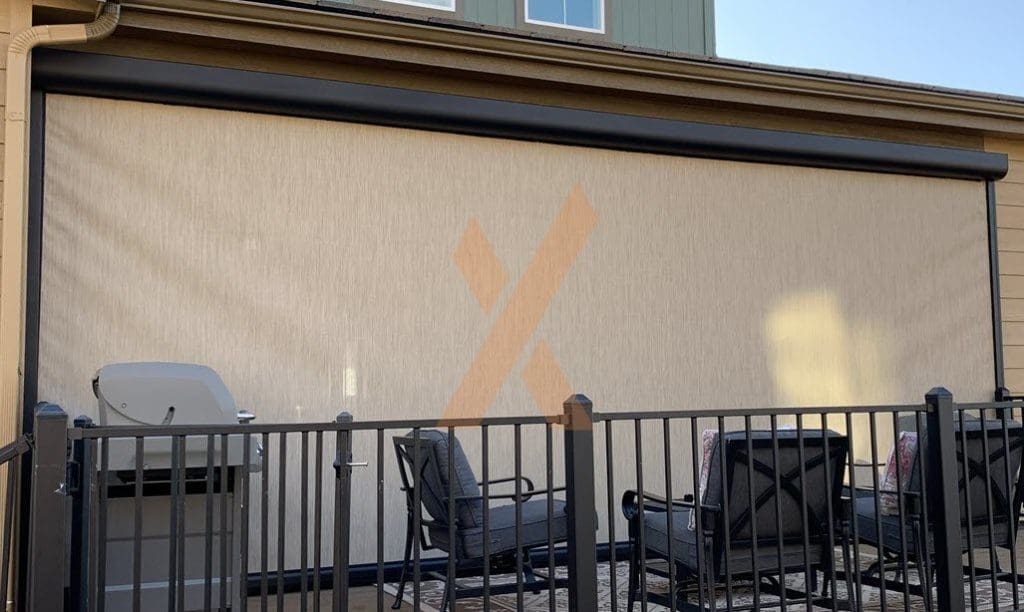 Residential wind screen by StruXure of the Rockies