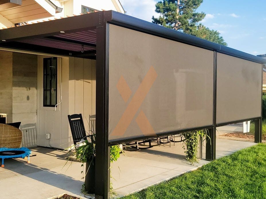 Residential Motorized Screen by StruXure of the Rockies