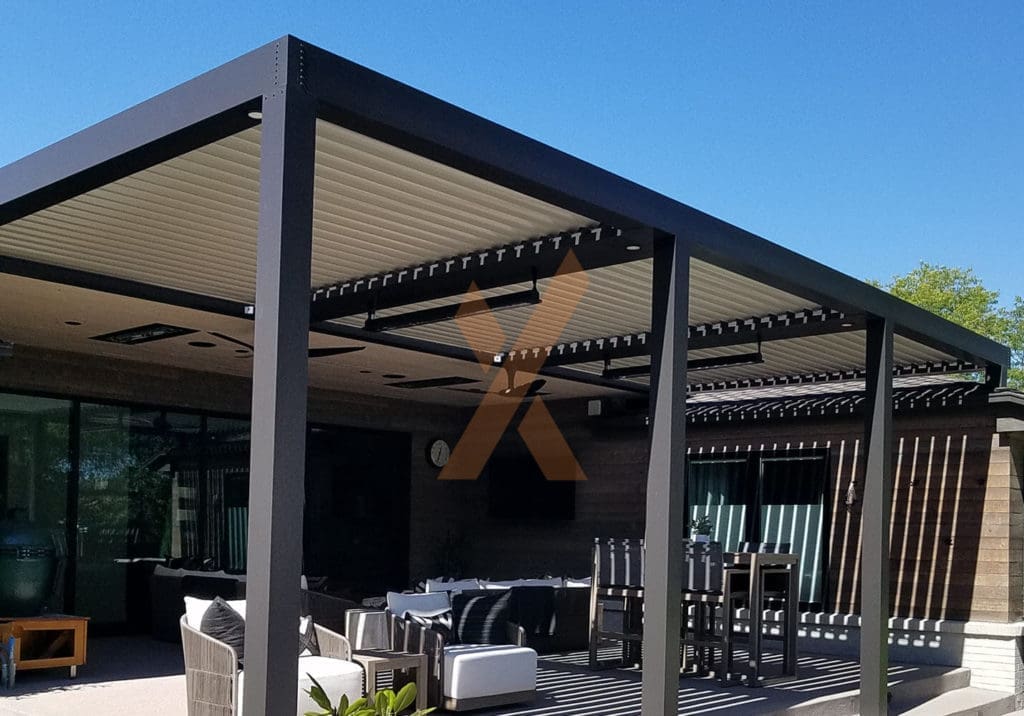 Louvered denver Pergola by StruXure of the Rockies