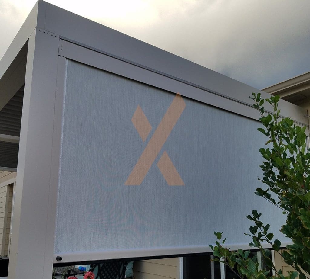Motorized Patio screen by StruXure of the Rockies