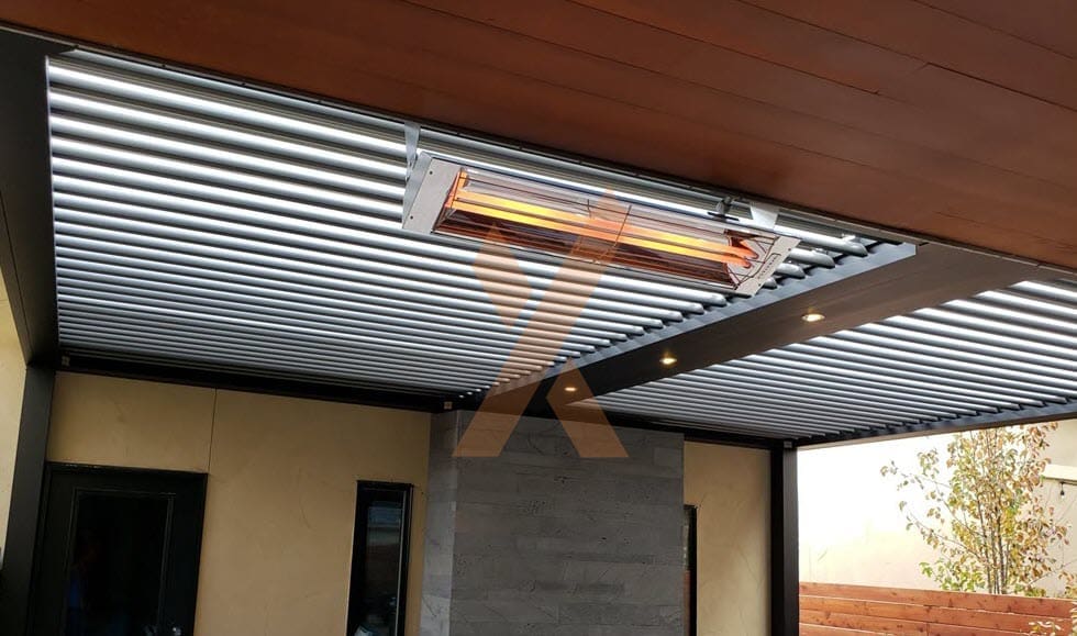 pergola with heater Lenny by StruXure of the Rockies