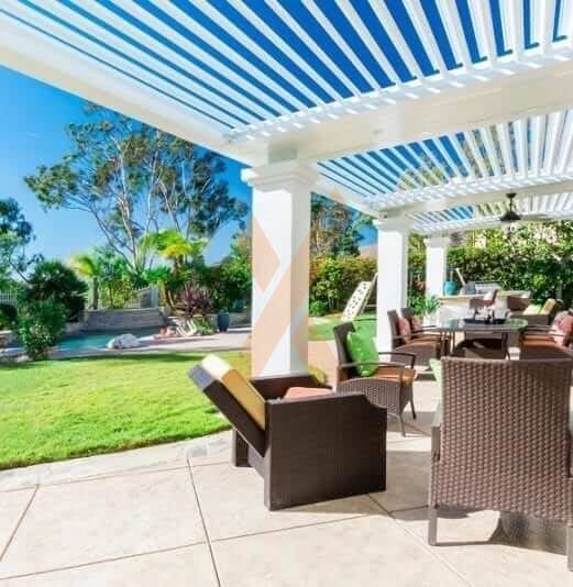 Residential Pergola backyard by StruXure of the Rockies
