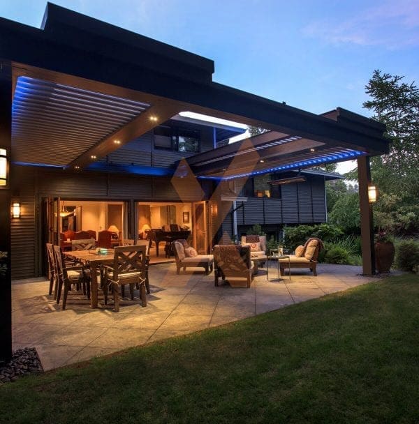 Residential open pergola by StruXure of the Rockies