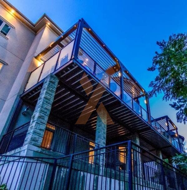 Residential pergola 2 story by StruXure of the Rockies