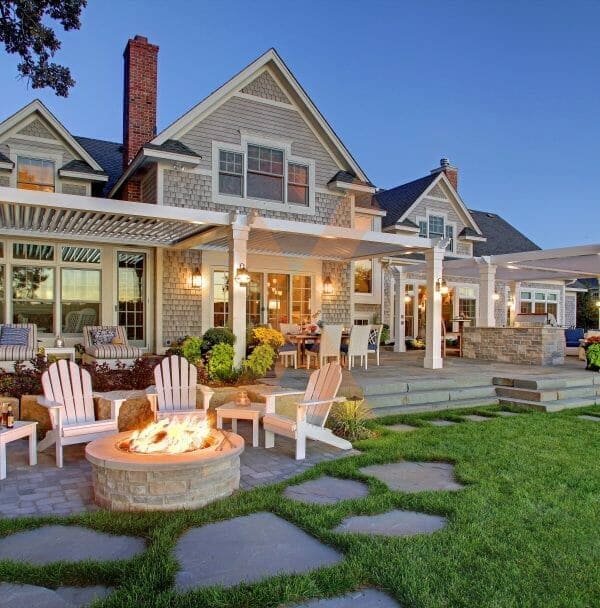 Residential pergola backyard by StruXure of the Rockies