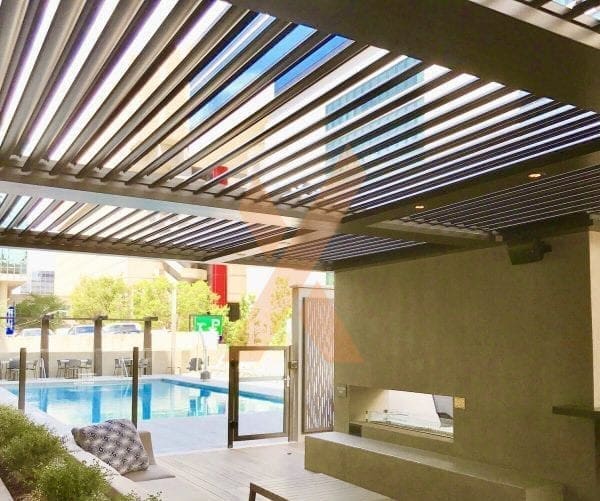 Residential pergola by StruXure of the Rockies