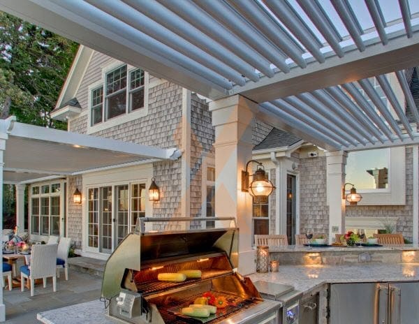 Residential pergola by StruXure of the Rockies