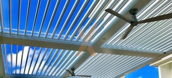 Residential pergola fans by StruXure of the Rockies