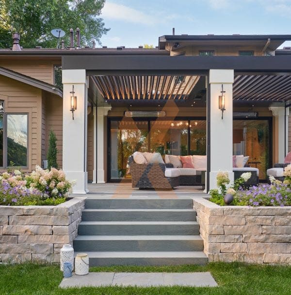 Residential pergola by StruXure of the Rockies