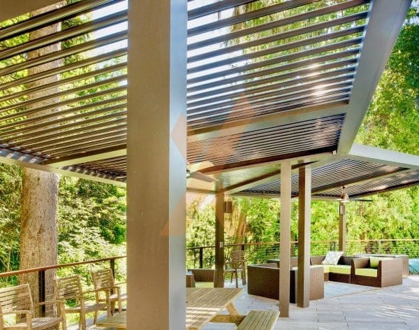 Residential pergola by StruXure of the Rockies