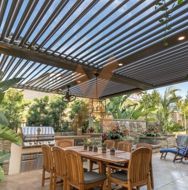 Residential pergola by StruXure of the Rockies