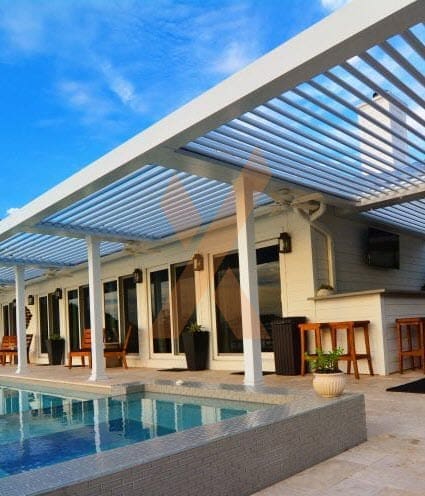 Residential pergola by StruXure of the Rockies