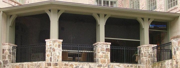 Residential wind screen by StruXure of the Rockies