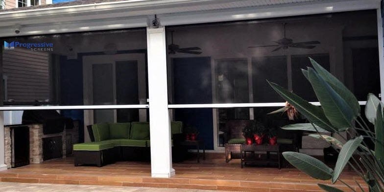 Residential wind screen by StruXure of the Rockies