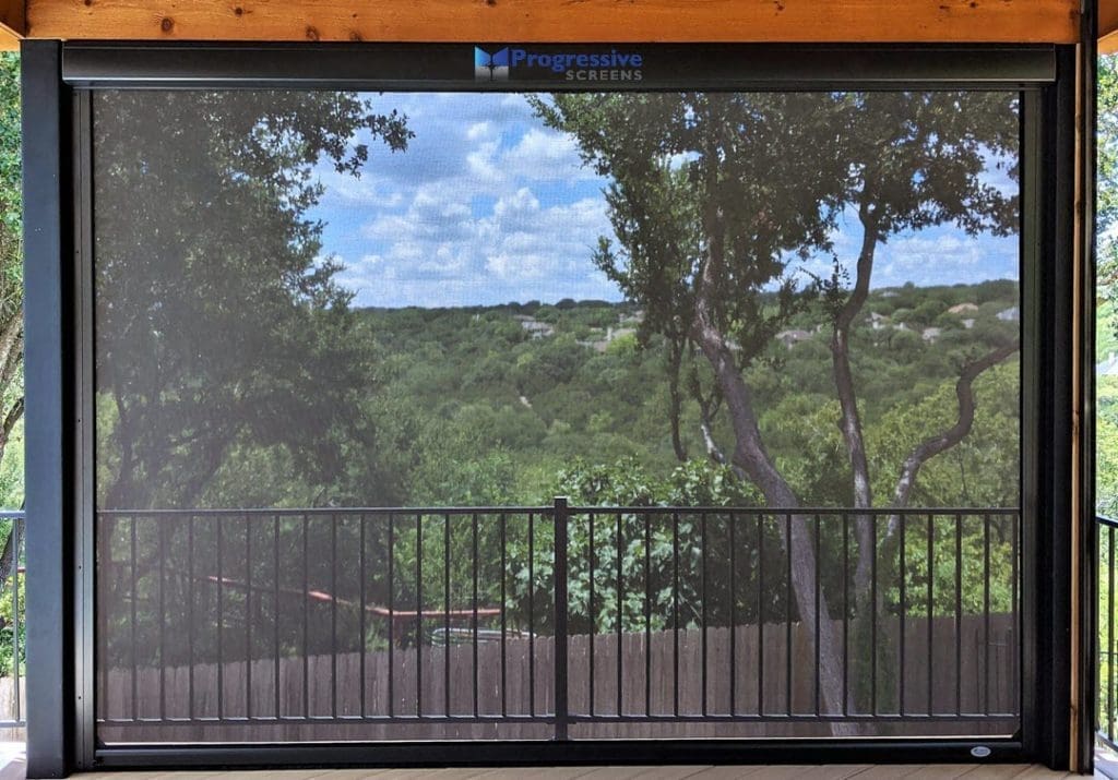 Residential wind screen by StruXure of the Rockies
