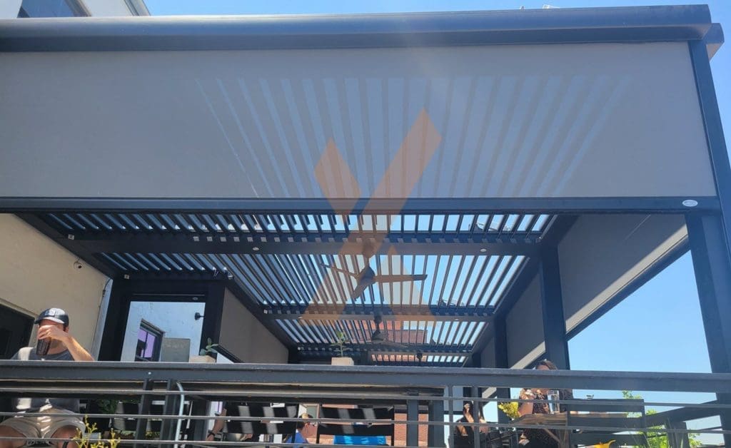 Commercial Patio Screen by StruXure of the Rockies