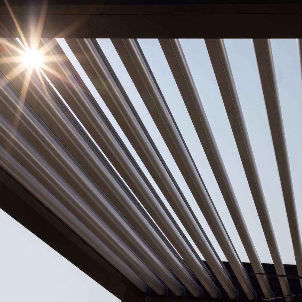 16-foot-pergola-louver Pergola with 16 ft louvers